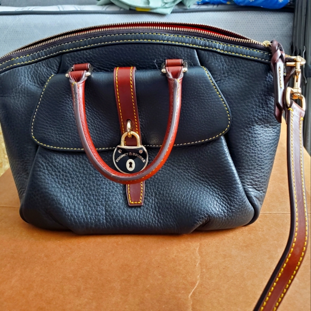 LEATHER DOONEY AND BOURKE SATCHEL